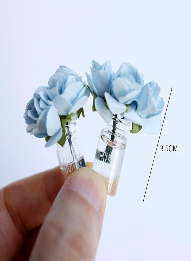 Jizlan Pink Dollhouse Toy Mini Vase Miniature Garden Landscape Colored Flower Glass Bottle Model Miniature Decoration DIY Accessories Shooting Props - Image 3